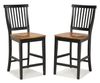 Counter Stool in Black/Oak - 5003-89