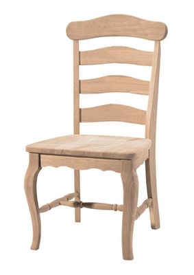 Country French Chair with Solid Seat (Set of 2) - C-219P