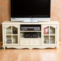 Coventry Large TV Console in Antique White - Holly & Martin