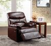 Cracked Brown Leather Recliner - Arcadia - 59016