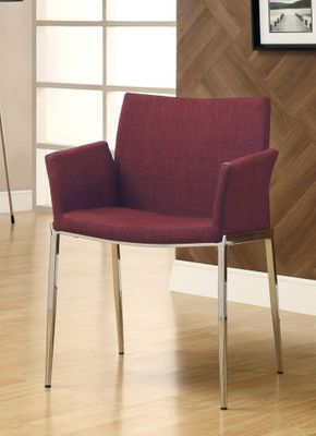 Cranberry Upholstered Dining Chair - Set of 2 - 120723