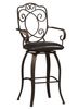 Crested Back Bar Stool 30" - Linon Furniture - 02787MTL-01-KD-U