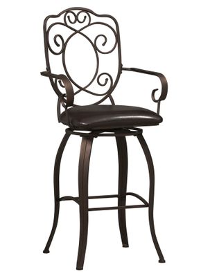Crested Back Bar Stool 30