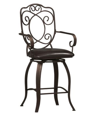 Crested Back Counter Stool 24