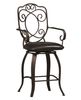 Crested Back Counter Stool 24" - Linon Furniture - 02786MTL-01-KD-U