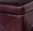 Croc-Textured Storage Ottoman - IMAX - 6196