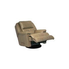 Crosby Leather Recliner in Mushroom - Catnapper