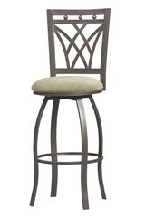 Crown Back Bar Stool - Linon Furniture - 02721MTL-01-KD-U