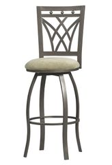 Crown Back Counter Stool - Linon Furniture - 02720MTL-01-KD-U