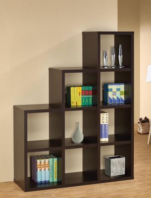 Cube Bookshelf in Cappuccino - 800295