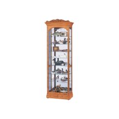 Cumberland Curio Cabinet in Golden Oak - Howard Miller
