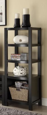 Curved Front Media Tower in Coffee Bean - 800355