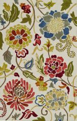 Dalyn Ambiance Flowers Area Rug in Beige - AB150