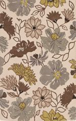 Dalyn Ambiance Flowers Area Rug in Ivory - AB110