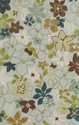 Dalyn Ambiance Flowers Area Rug in Spa - AB165