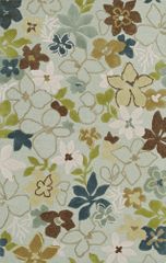 Dalyn Ambiance Flowers Area Rug in Spa - AB165