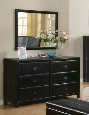 Danielle Dresser with Mirror in Dark Brown / Cappuccino - Coaster - 201263-64-SET