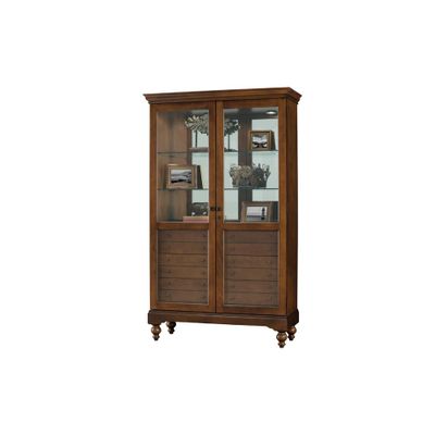 Darby Display Cabinet with 6 Drawers - Howard Miller