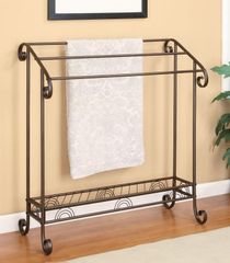 Dark Bronze Metal Towel Rack - 900833