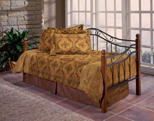 Day Bed - Madison Daybed in Black / Cherry - Hillsdale Furniture