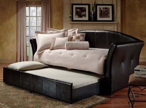 Daybed - Brookland Daybed in Dark Brown Leather