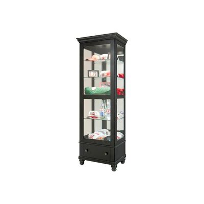 Dayton Curio Cabinet in Antique Black - Howard Miller