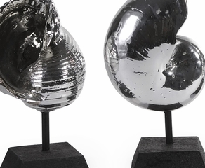Decorative Silver Shells (Set of 4) - IMAX - 1403-4