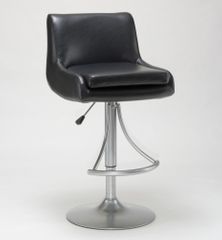 Delano Adjustable Bar Stool in Mirror Silver - Hillsdale Furniture - 4287-830