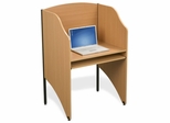 Deluxe Floor Carrel - Teak - BLT89868