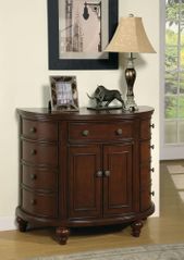 Demilune Accent Cabinet in Walnut - 950005