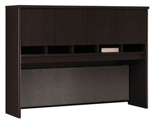 Desk Hutch 60 inch - Series C Mocha Cherry Collection - Bush Office Furniture - WC12962