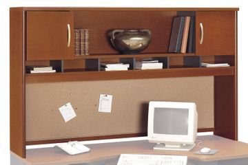 Desk Hutch 72 inch 2 Door - Series C Auburn Maple Collection - Bush Office Furniture - WC48566