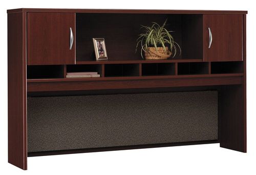 Desk Hutch 72 inch 2 Door - Series C Mahogany Collection - Bush Office Furniture - WC36766