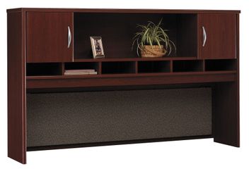 Desk Hutch 72 inch 2 Door - Series C Mahogany Collection - Bush Office Furniture - WC36766
