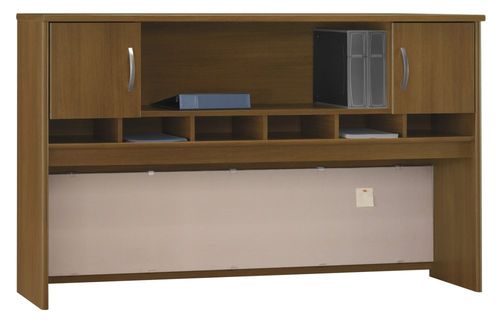 Desk Hutch 72 inch 2 Door - Series C Warm Oak Collection - Bush Office Furniture - WC67566