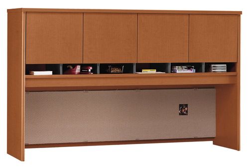 Desk Hutch 72 inch 4 Door - Series C Auburn Maple Collection - Bush Office Furniture - WC48577