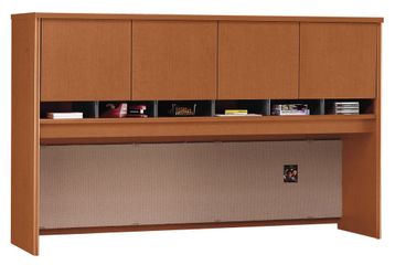 Desk Hutch 72 inch 4 Door - Series C Auburn Maple Collection - Bush Office Furniture - WC48577