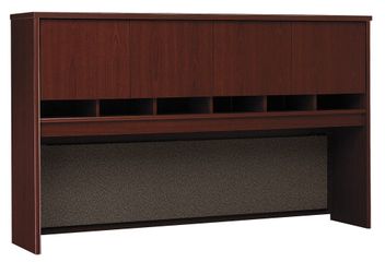 Desk Hutch 72 inch 4 Door - Series C Mahogany Collection - Bush Office Furniture - WC36777