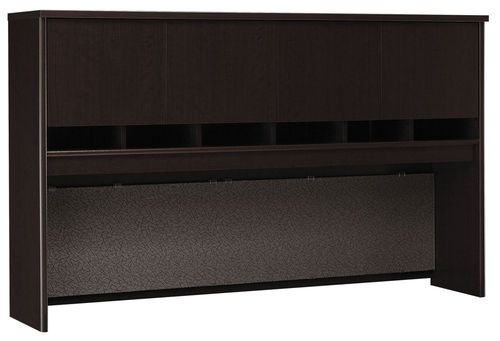Desk Hutch 72 inch 4 Door - Series C Mocha Cherry Collection - Bush Office Furniture - WC12977