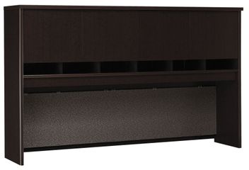 Desk Hutch 72 inch 4 Door - Series C Mocha Cherry Collection - Bush Office Furniture - WC12977