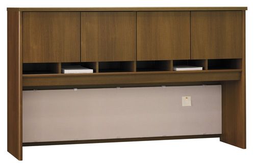 Desk Hutch 72 inch 4 Door - Series C Warm Oak Collection - Bush Office Furniture - WC67577
