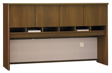 Desk Hutch 72 inch 4 Door - Series C Warm Oak Collection - Bush Office Furniture - WC67577