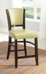 Dining 1036 25" Counter Stool in Green - Set of 2 - 103689GRN