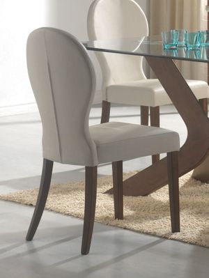 Dining Chair (Set of 2) in Medium Walnut / Light Gray - Coaster - 120362-SET