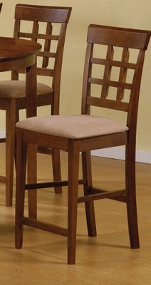 Dining Chair with Wheat Back Design (Set of 2) in Walnut - Coaster