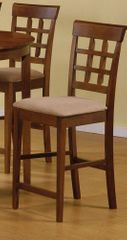 Dining Chair with Wheat Back Design (Set of 2) in Walnut - Coaster