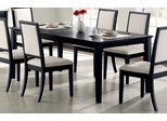 Dining Table in Distressed Black - Coaster