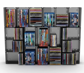 Disc Storage Module 45 CD/21 DVD in Black - Atlantic - 36635731