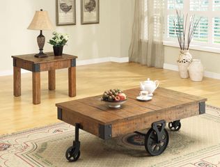 Distressed 2PC Coffee and End Table Set - 701457