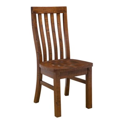 Distressed Chestnut Outback Dining Chair - Set Of 2 - Hillsdale